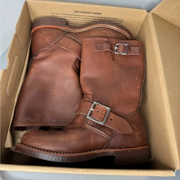 Red Wing Leather Engineer Boots Amber BRAND NEW w/BOX (Women’s Size 4D) - Picture 6 of 8